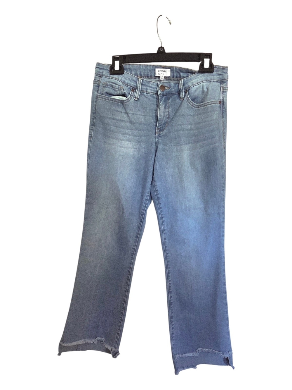Crown & Ivy Women's Light Blue Flare Jeans